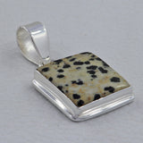 Natural Dalmatian Silver Pendant