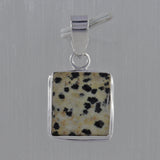 Natural Dalmatian Silver Pendant