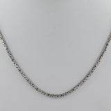 3mm Thickness 925 Sterling Silver Byzantine Chain Balinese Necklace