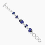 Raw Tanzanite Sterling Silver Bracelets