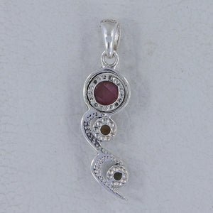 925 Sterling Silver Tourmaline Pendants