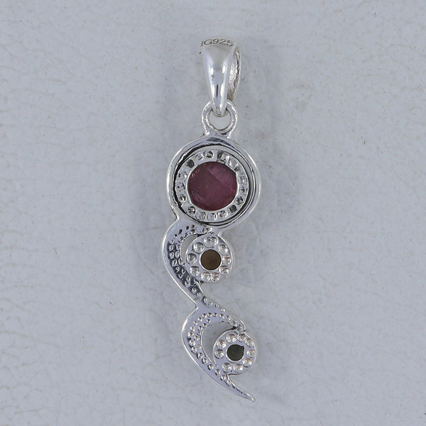925 Sterling Silver Tourmaline Pendants