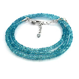 Bright Blue Apatite Beads Necklace