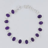 Amethyst Bracelet in Sterling Silver