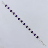 Amethyst Bracelet in Sterling Silver