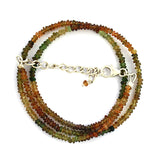 Multi Sapphire, Ruby, Emerald Beads Necklace