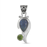 Blue Topaz 925 Sterling Silver Pendant