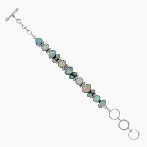 925 Silver Ethiopian Opal Bracelet