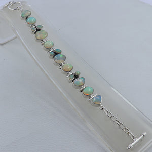 925 Silver Ethiopian Opal Bracelet
