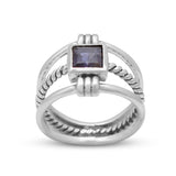 Iolite Silver Rings