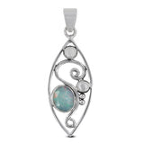 Ethiopian Opal 925 Sterling Silver Pendant