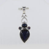 Labradorite, Iolite 925 Sterling Silver Pendant