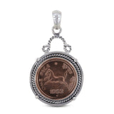 Coin Vintage 925 Sterling Silver Pendant