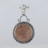 Coin Vintage 925 Sterling Silver Pendant