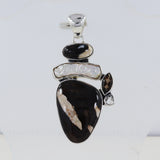 Peanut Wood Jasper Silver Pendant