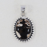 Peanut Wood Jasper Gemstone 925 Sterling Silver Pendant