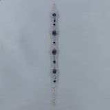 Blue Kyanite Sterling Silver Bracelet