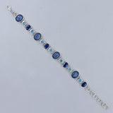 Blue Kyanite Sterling Silver Bracelet