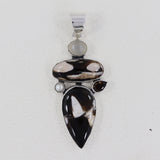 Peanut Wood Jasper 925 Sterling Silver Pendant