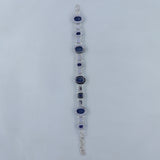 Blue Kyanite Sterling Silver Bracelet