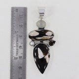 Peanut Wood Jasper 925 Sterling Silver Pendant