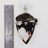 Peanut Wood Jasper Silver Pendants