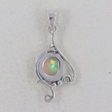 925 Sterling Silver Ethiopian Opal Pendant