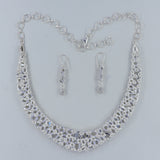 Gorgeous Moonstone Silver Necklace Earring Jewelry Set