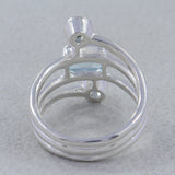 Genuine Iolite Silver Ring