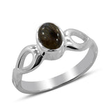 Natural Tourmaline Silver Ring