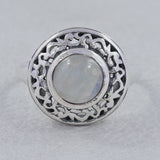 Green Amethyst Designer Silver Rings