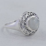 Green Amethyst Designer Silver Rings