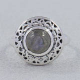 Green Amethyst Designer Silver Rings