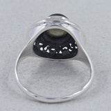 Green Amethyst Designer Silver Rings