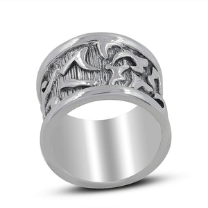 925 Sterling Silver Oxidized Thumb Rings