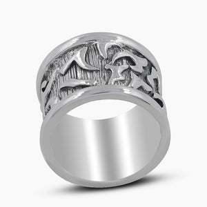 925 Sterling Silver Oxidized Thumb Rings