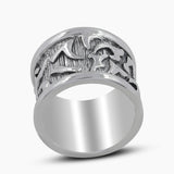 925 Sterling Silver Oxidized Thumb Rings