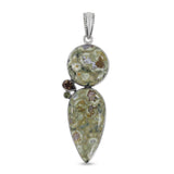 Rainforest Jasper 925 Sterling Silver Pendant