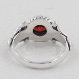 925 Starling Silver Garnet Ring