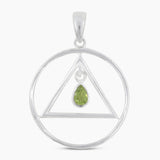 925 Sterling Silver Garnet Pendants