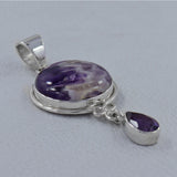 Amethyst Lace 925 Sterling Silver Pendant