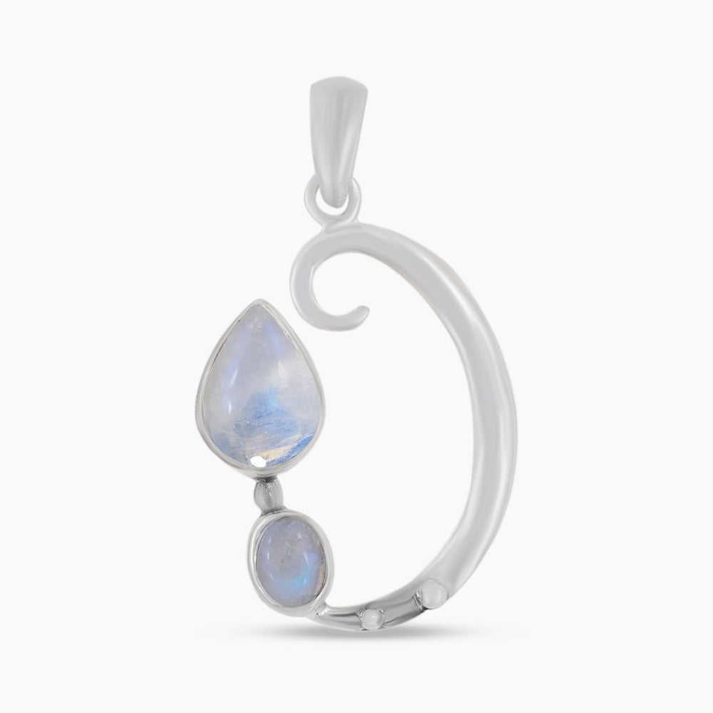 925 Silver Rainbow Moonstone Pendants