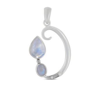 925 Silver Rainbow Moonstone Pendant