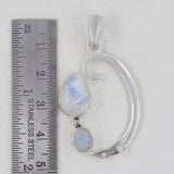 925 Silver Rainbow Moonstone Pendant