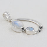 925 Silver Rainbow Moonstone Pendant