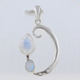 925 Silver Rainbow Moonstone Pendant