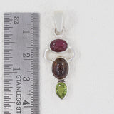 925 Sterling Silver Tourmaline Pendant