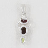 925 Sterling Silver Tourmaline Pendant