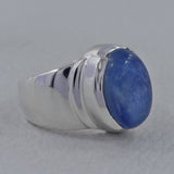 Amazing Oval Kyanite Unisex Ring