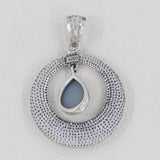 Titanium Druzy 925 Sterling Silver Pendant